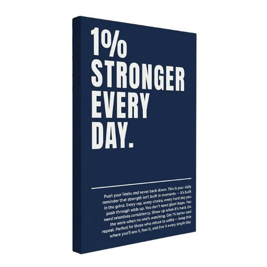 1% Stronger Every Day - Ambitioncanvas.com