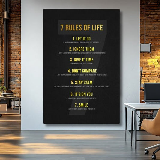 7 Rules Of Life - Ambitioncanvas.com