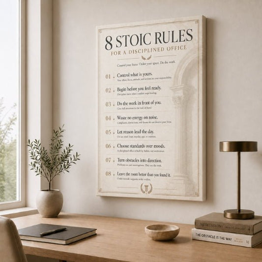 8 Stoic Rules For Disciplined Office - Ambitioncanvas.com