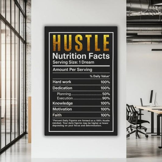Hustle Nutrition Facts - Ambitioncanvas.com