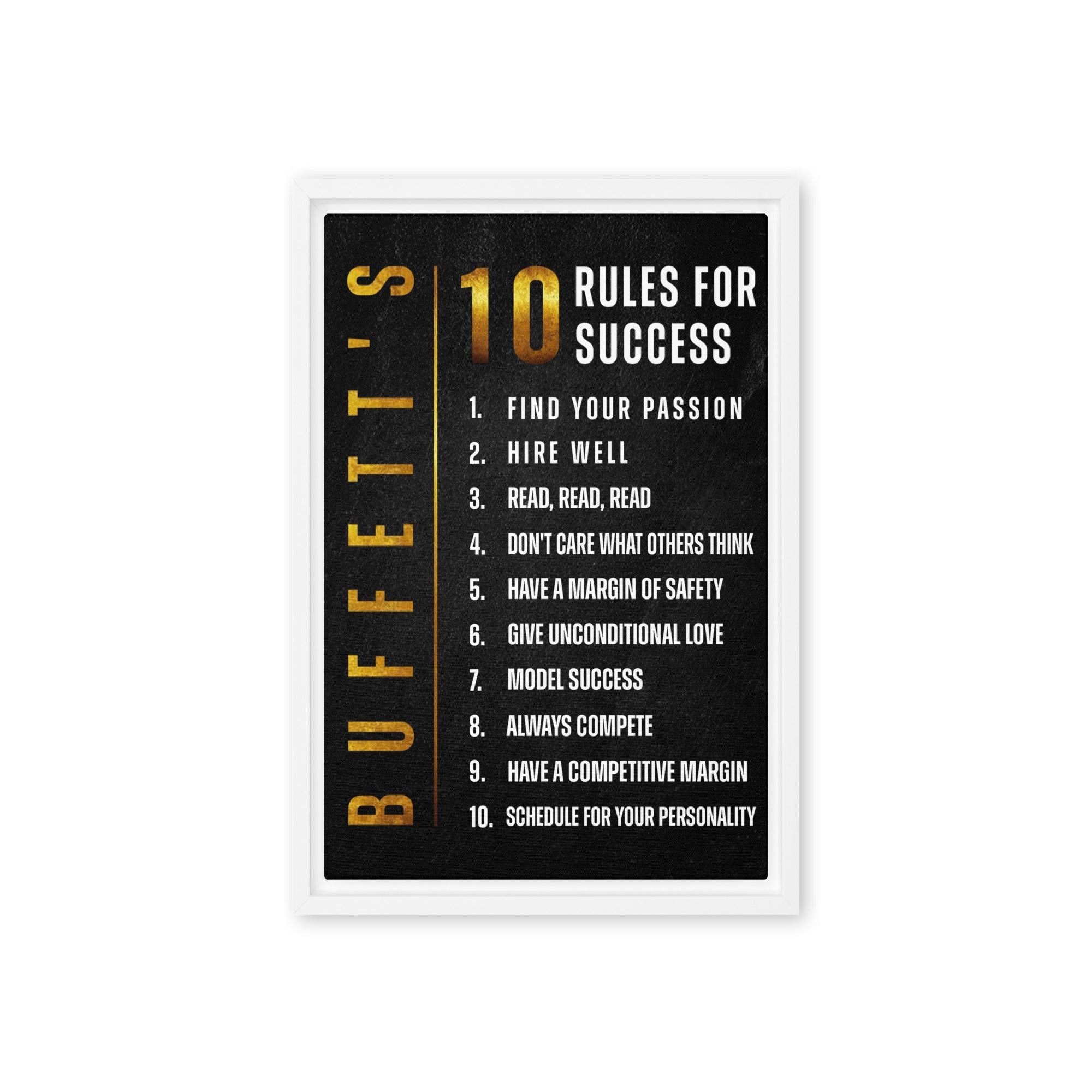 10 Rules for Success - Ambitioncanvas.com