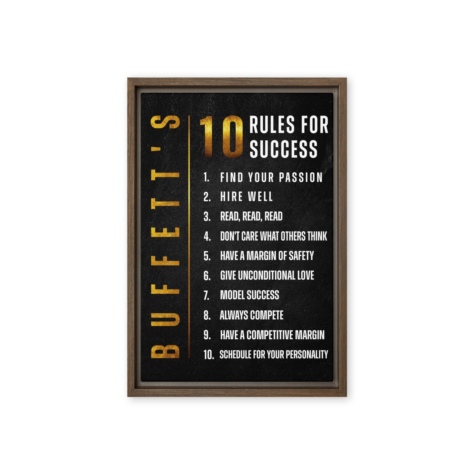 10 Rules for Success - Ambitioncanvas.com