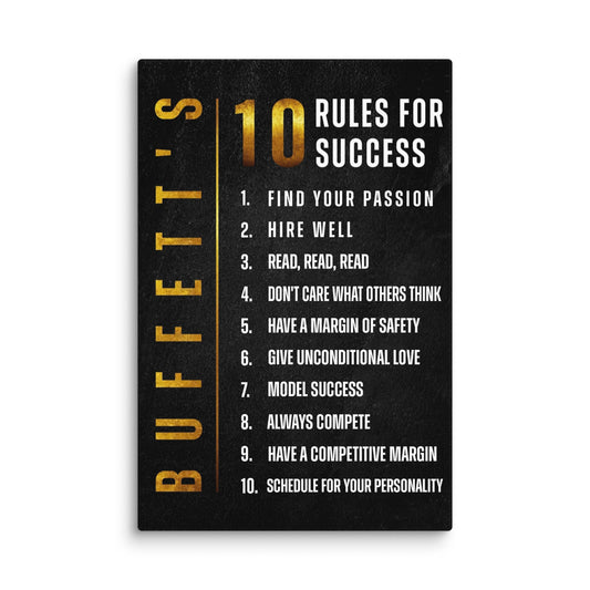 10 Rules for Success - Ambitioncanvas.com