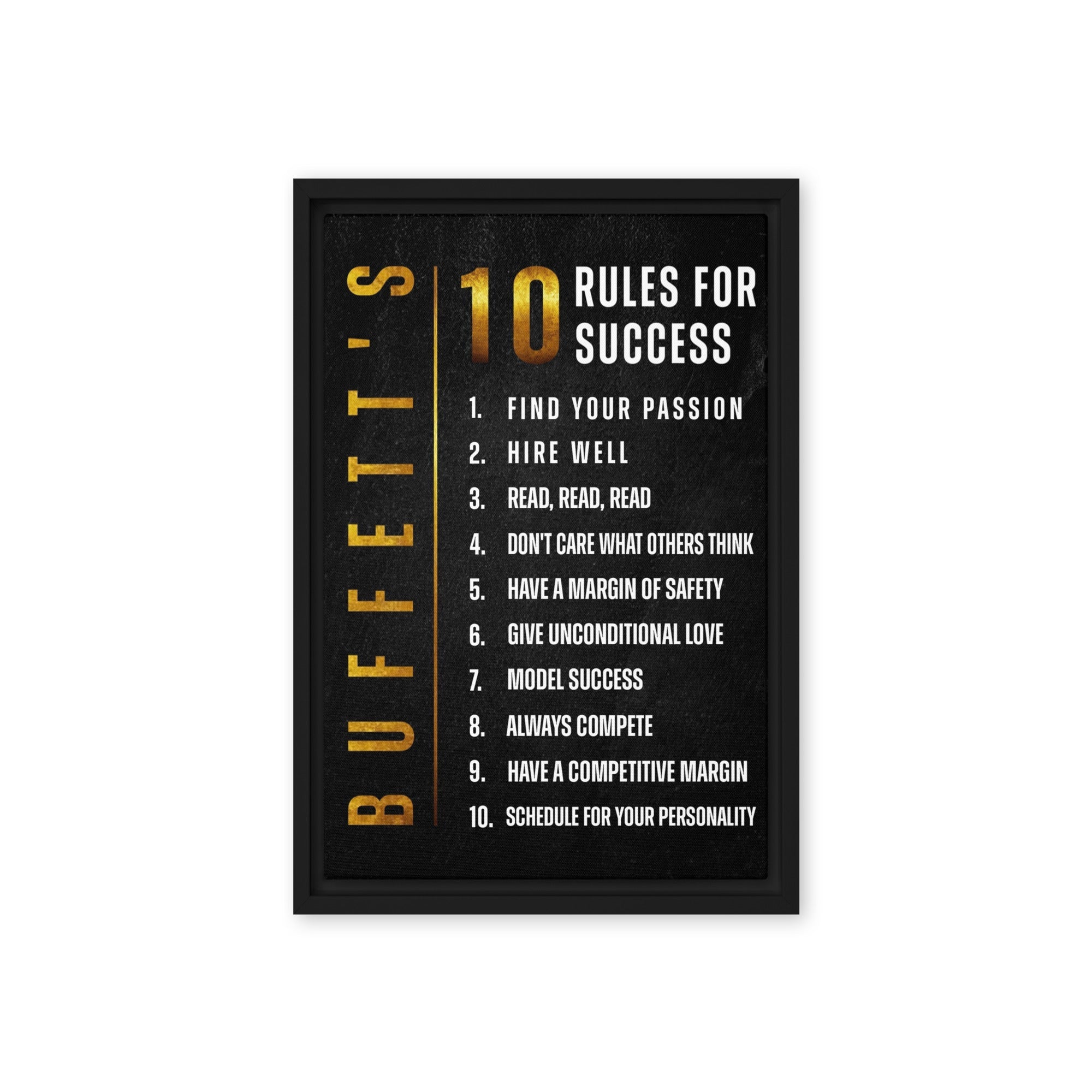 10 Rules for Success - Ambitioncanvas.com