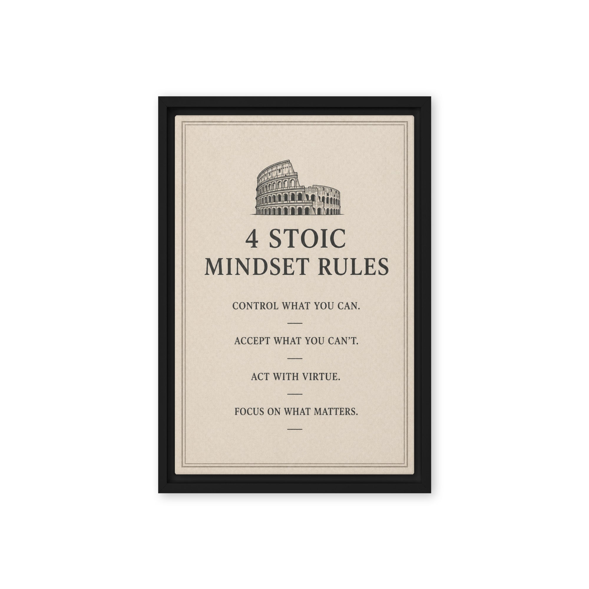 4 Stoic Mindset Rules - Ambitioncanvas.com