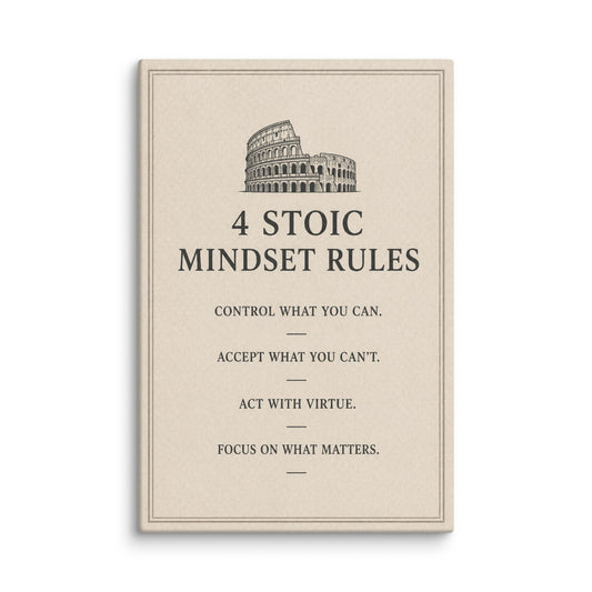 4 Stoic Mindset Rules - Ambitioncanvas.com