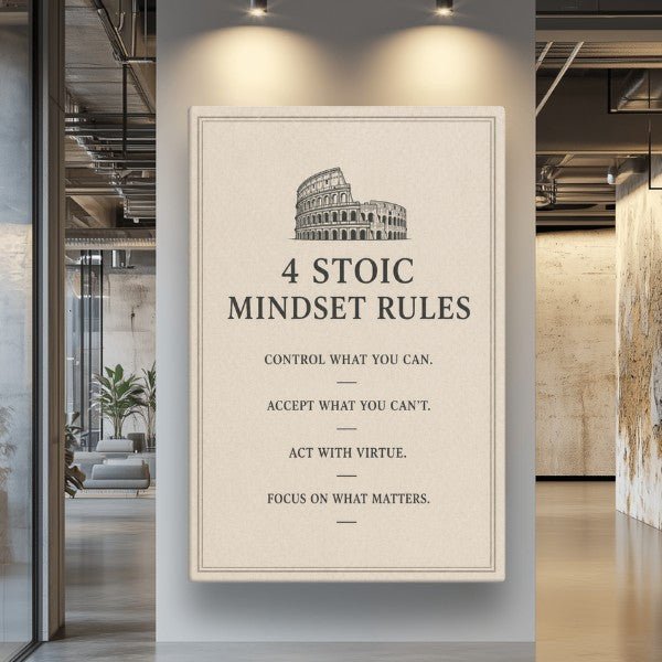 4 Stoic Mindset Rules - Ambitioncanvas.com