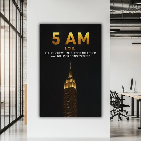 5AM - The Hour of Legends - Ambitioncanvas.com