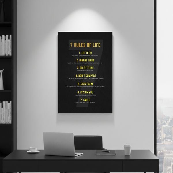 7 Rules Of Life - Ambitioncanvas.com