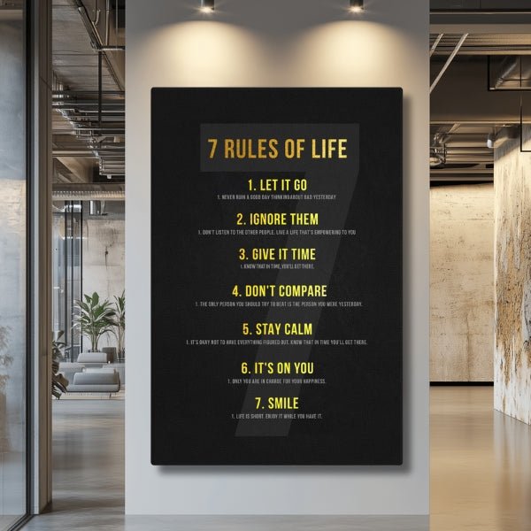 7 Rules Of Life - Ambitioncanvas.com