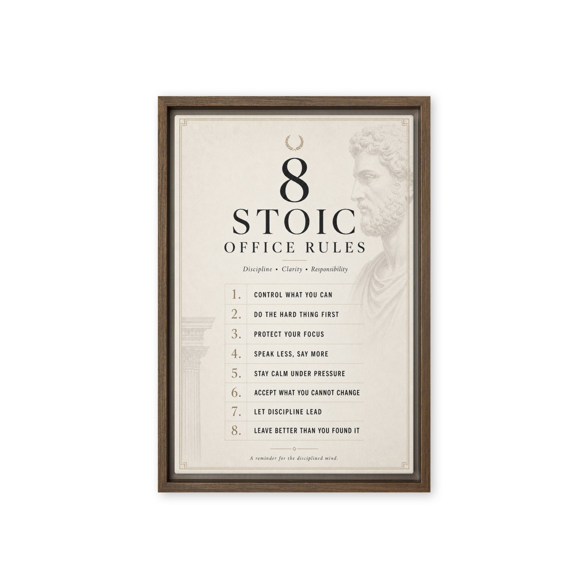 8 Stoic Office Rules - Ambitioncanvas.com