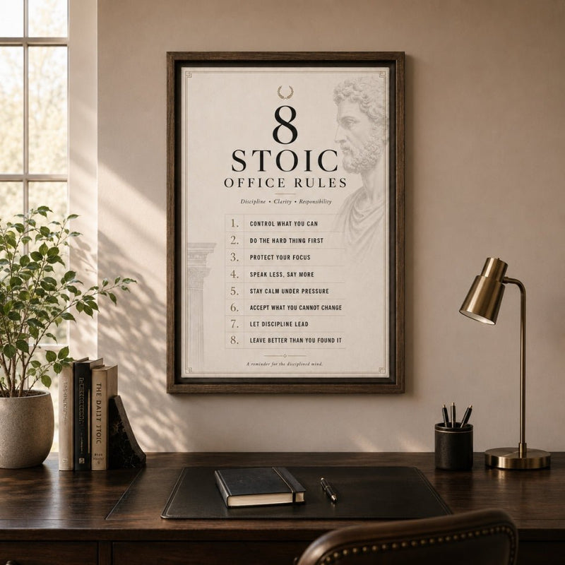 8 Stoic Office Rules - Ambitioncanvas.com
