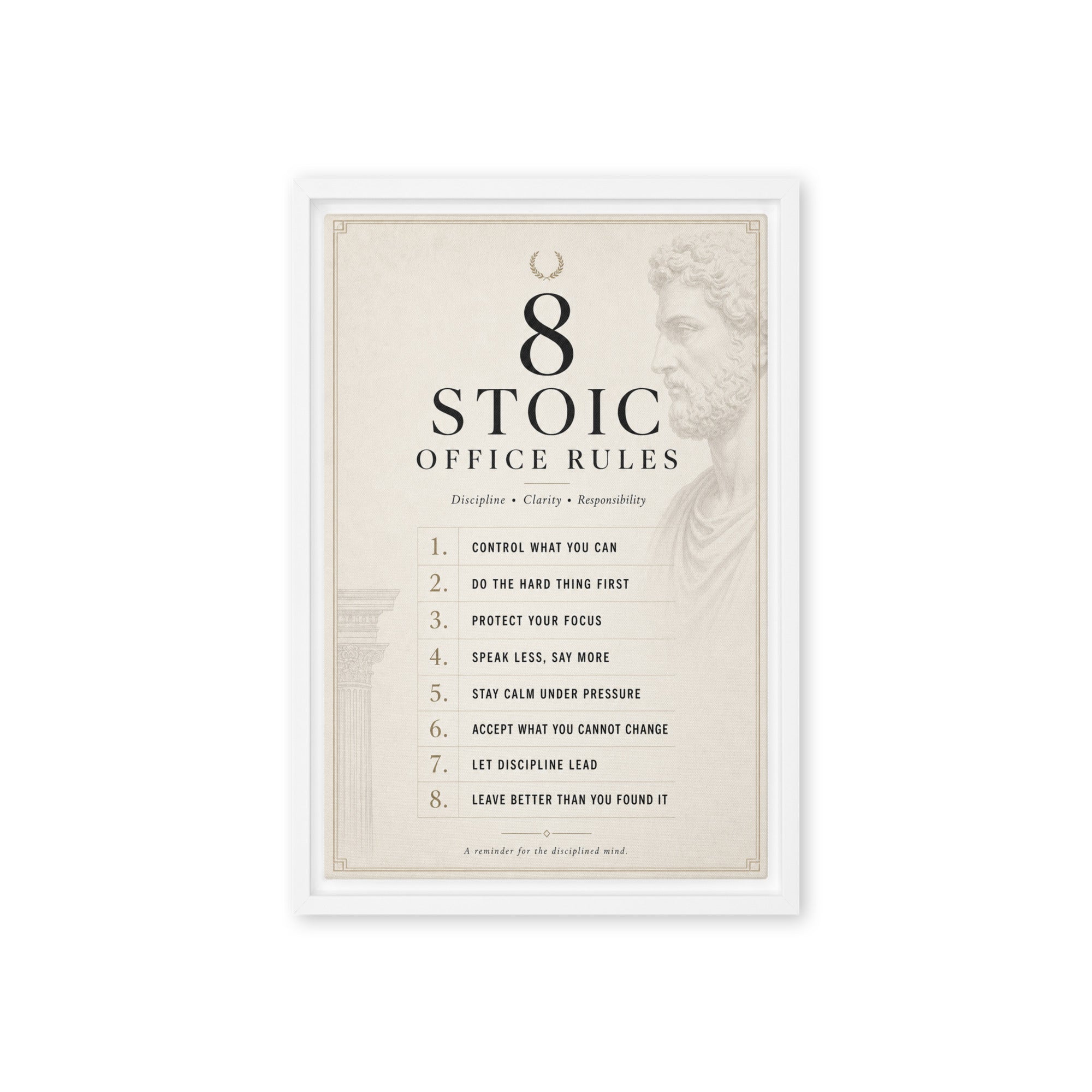 8 Stoic Office Rules - Ambitioncanvas.com