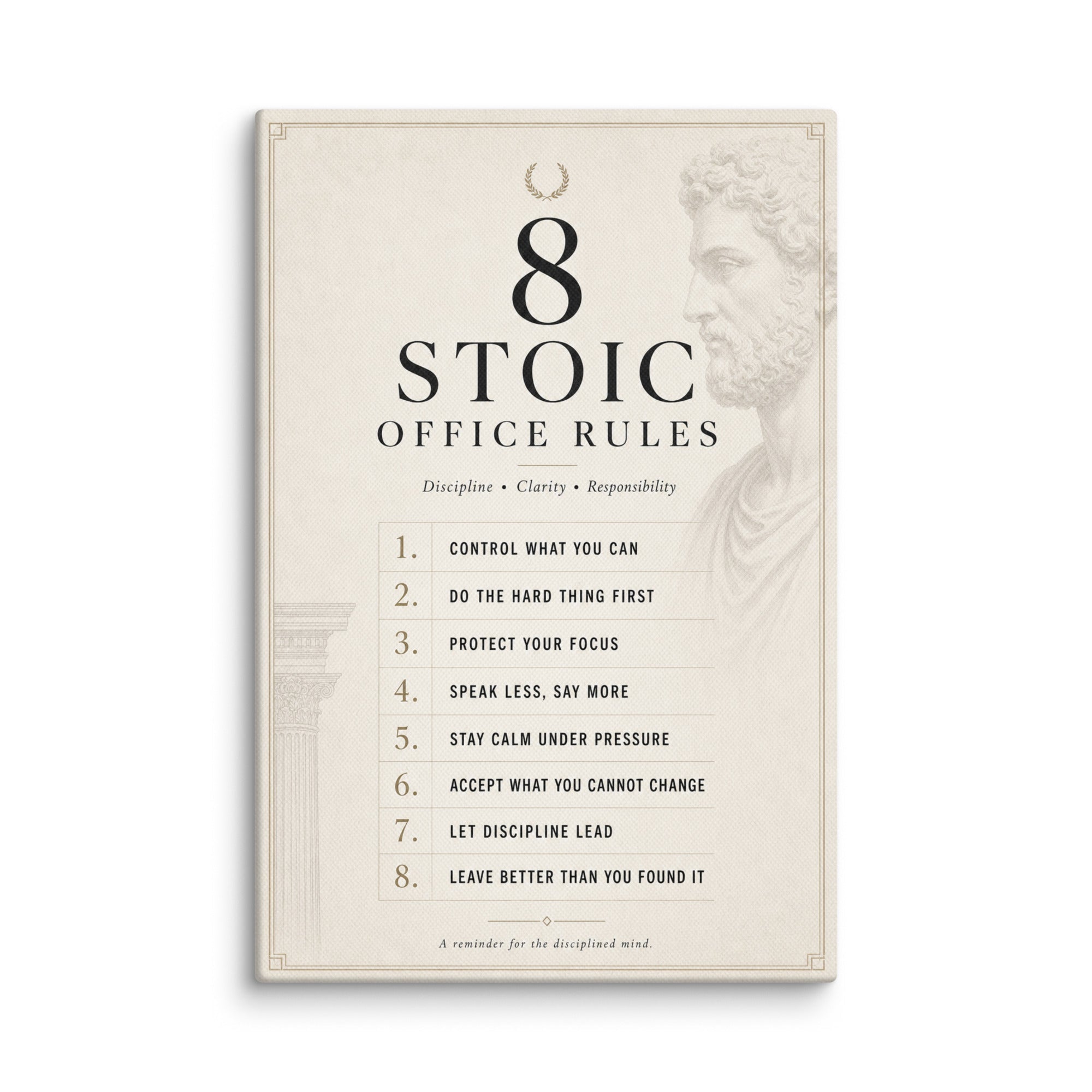 8 Stoic Office Rules - Ambitioncanvas.com