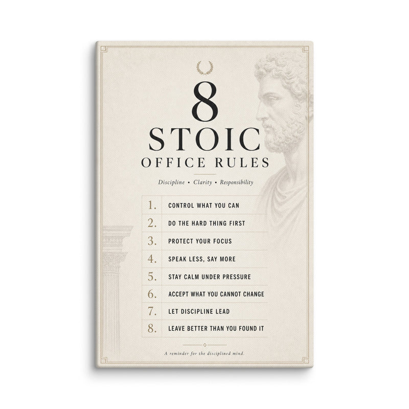 8 Stoic Office Rules - Ambitioncanvas.com