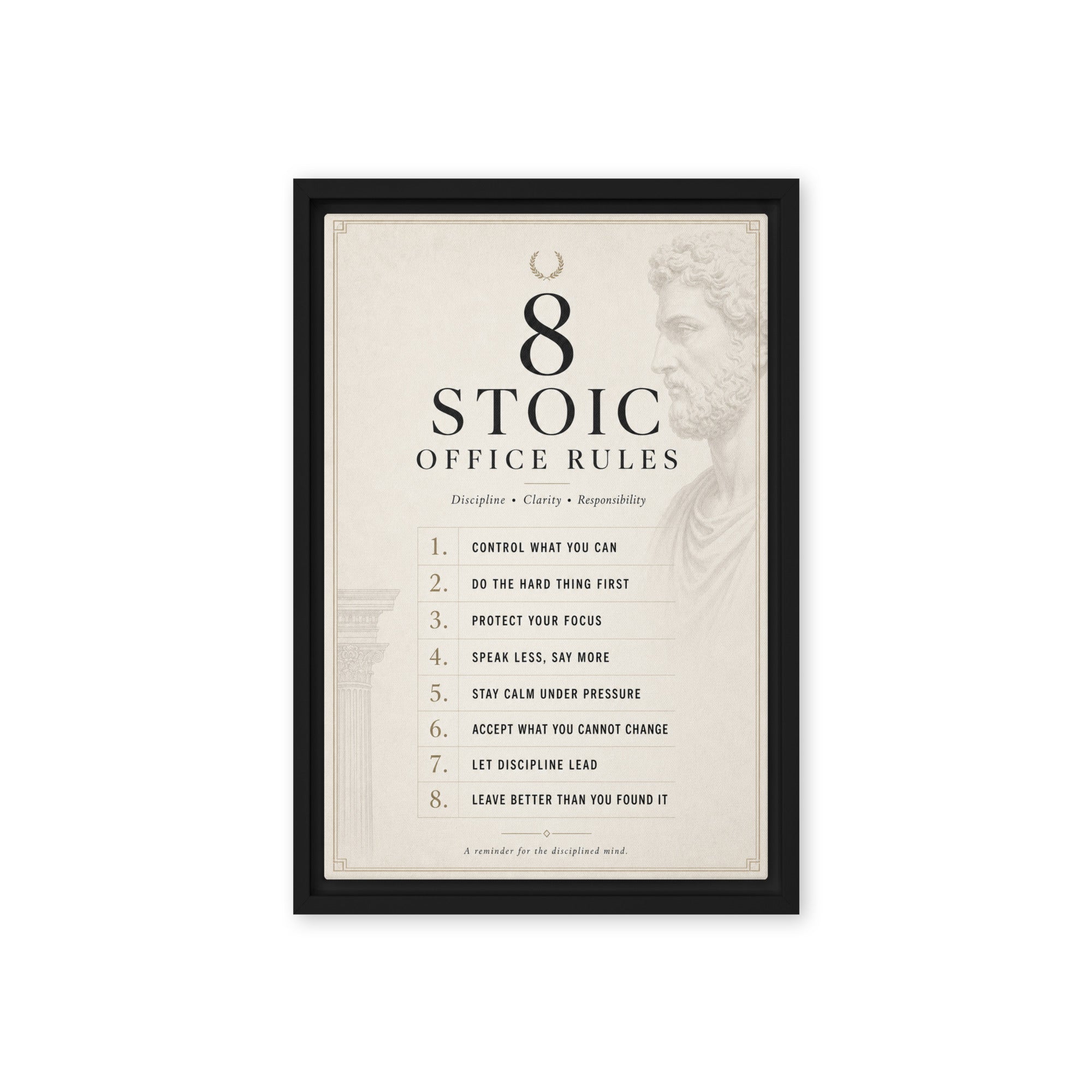 8 Stoic Office Rules - Ambitioncanvas.com