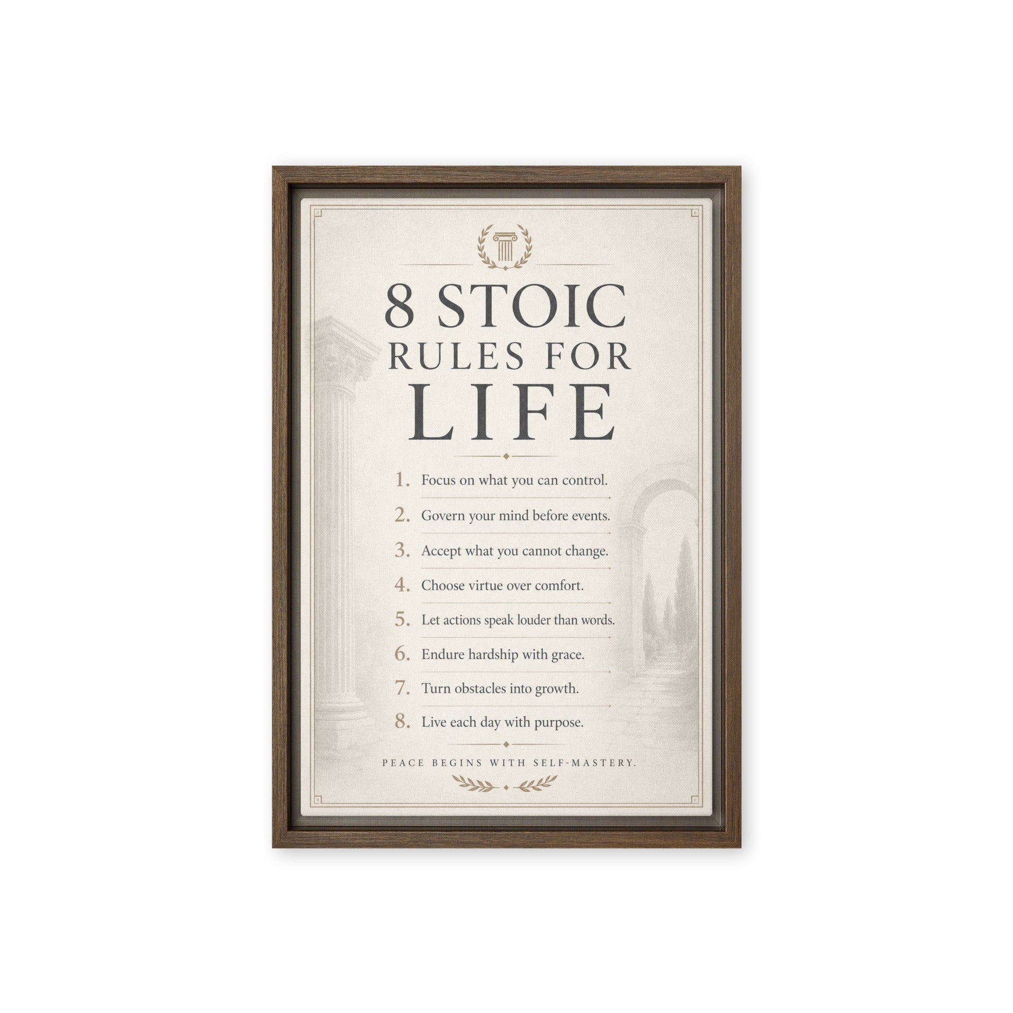 8 Stoic Rules For Life - Ambitioncanvas.com