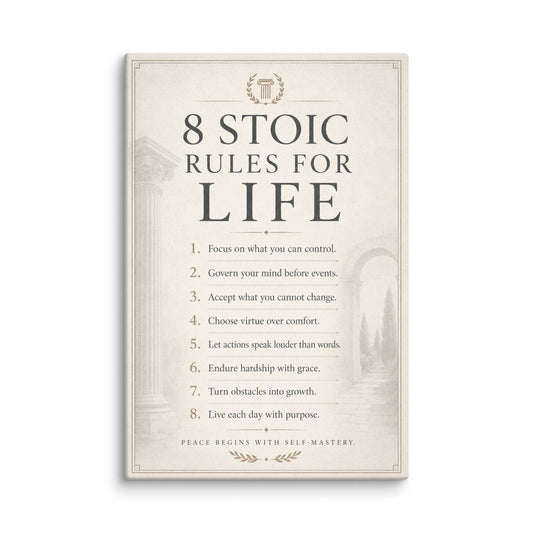8 Stoic Rules For Life - Ambitioncanvas.com