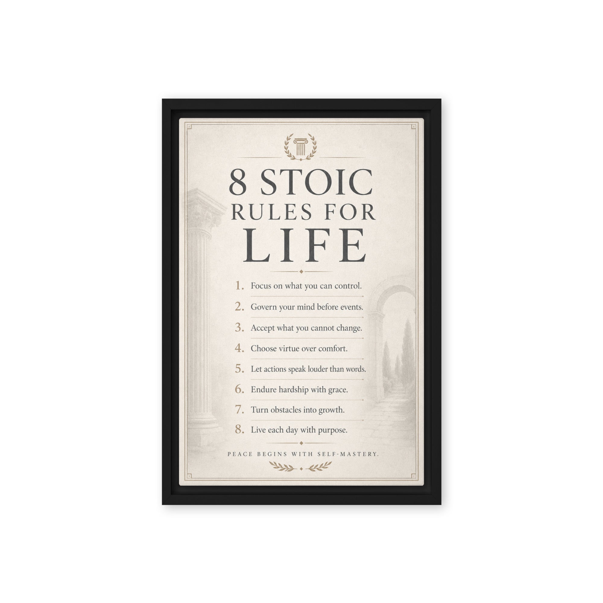 8 Stoic Rules For Life - Ambitioncanvas.com