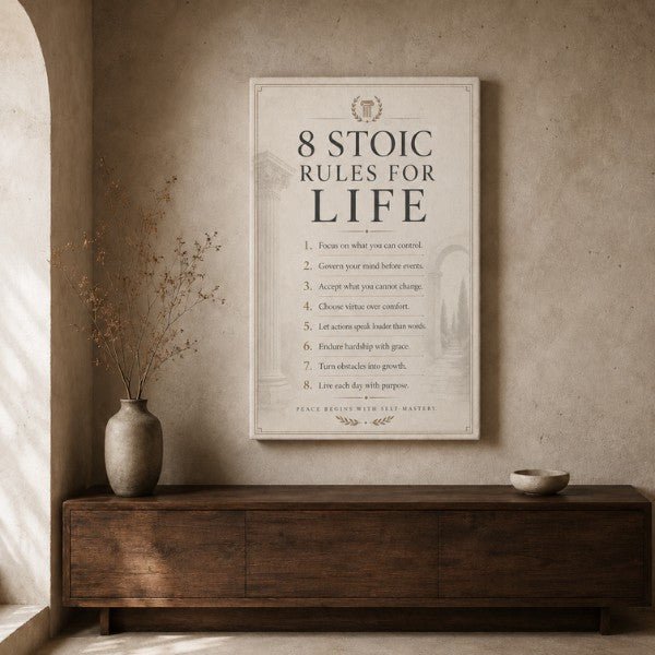8 Stoic Rules For Life - Ambitioncanvas.com