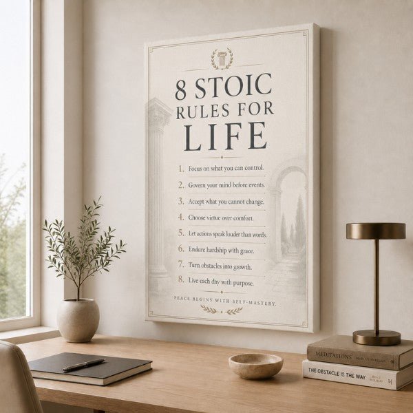 8 Stoic Rules For Life - Ambitioncanvas.com