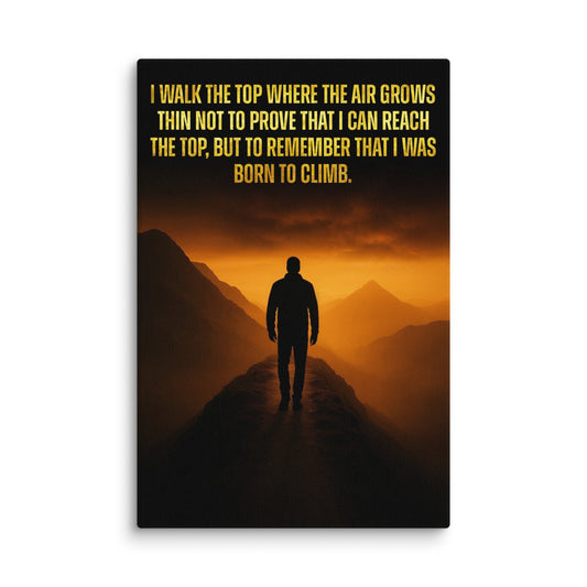 Born to Climb - Ambitioncanvas.com