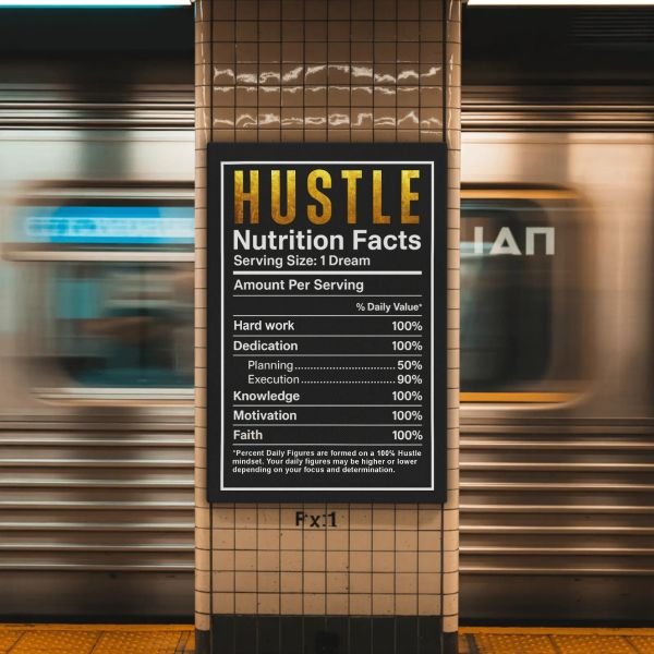 Hustle Nutrition Facts - Ambitioncanvas.com