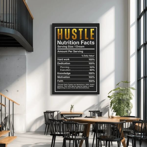 Hustle Nutrition Facts - Ambitioncanvas.com