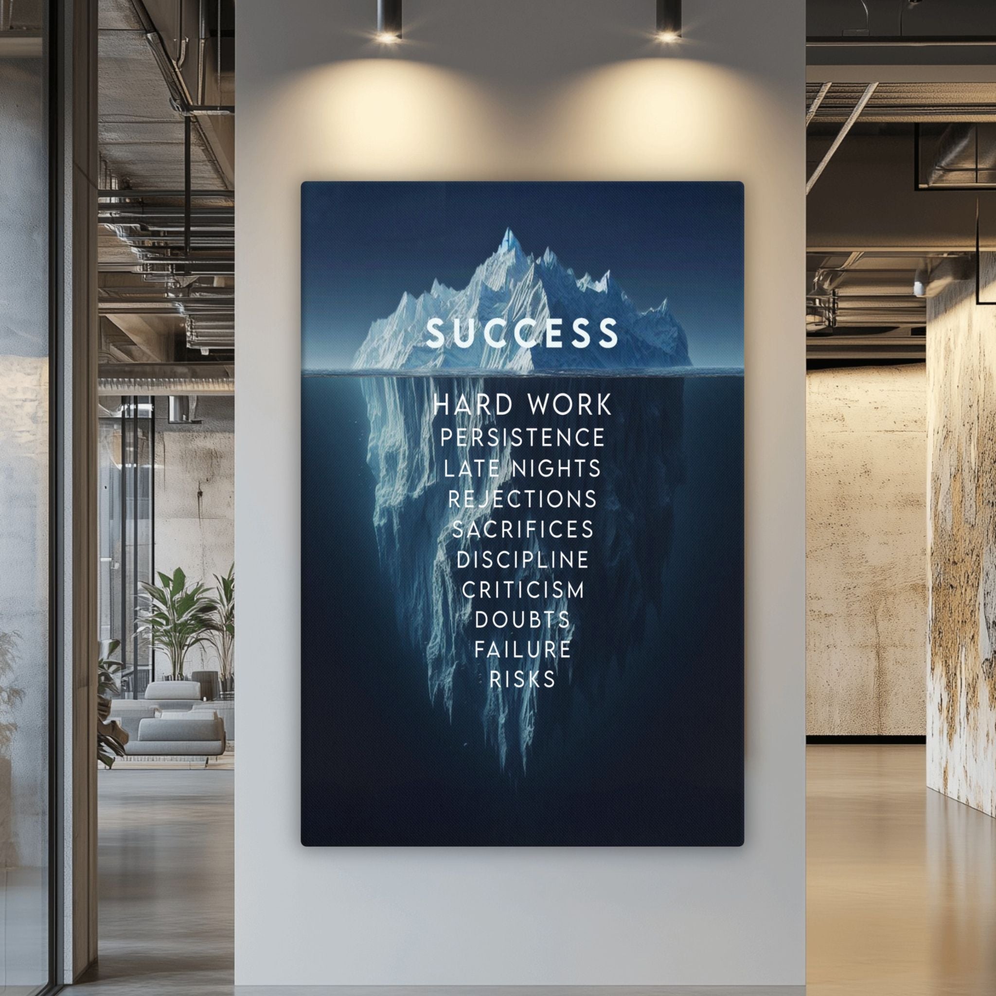 Iceberg of Success - Ambitioncanvas.com