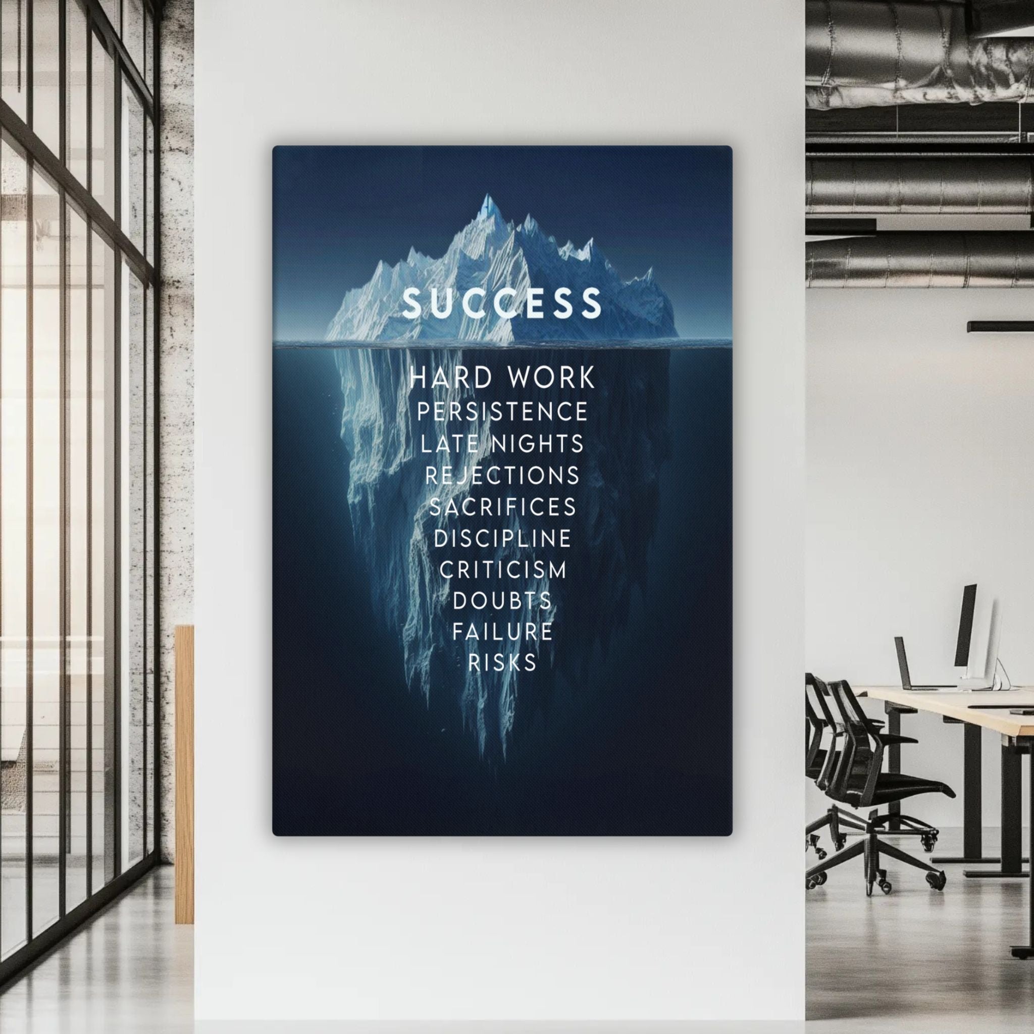 Iceberg of Success - Ambitioncanvas.com
