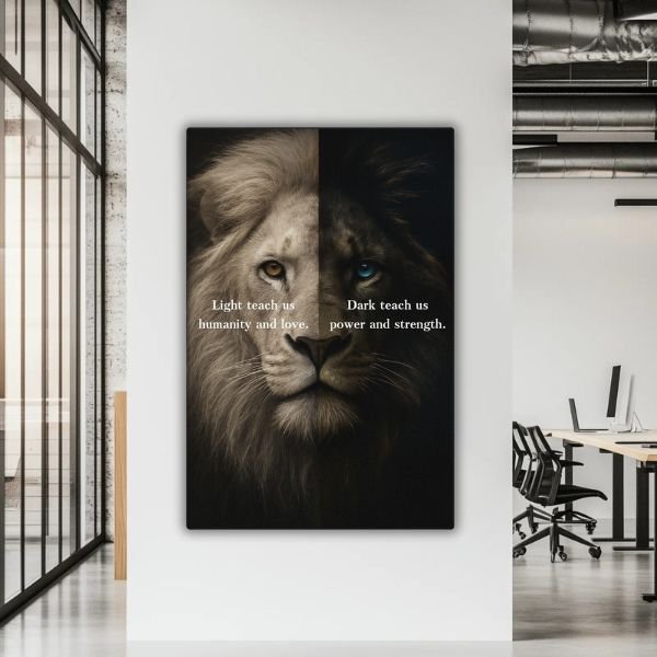 Light vs Dark - Ambitioncanvas.com