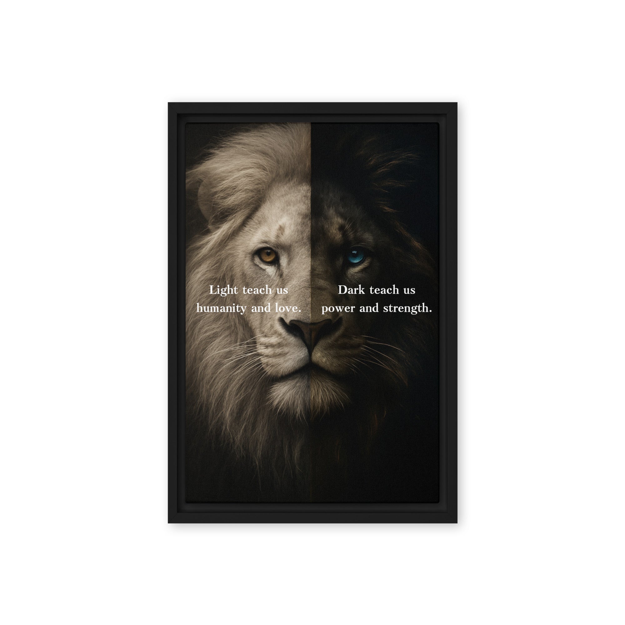 Light vs Dark - Ambitioncanvas.com
