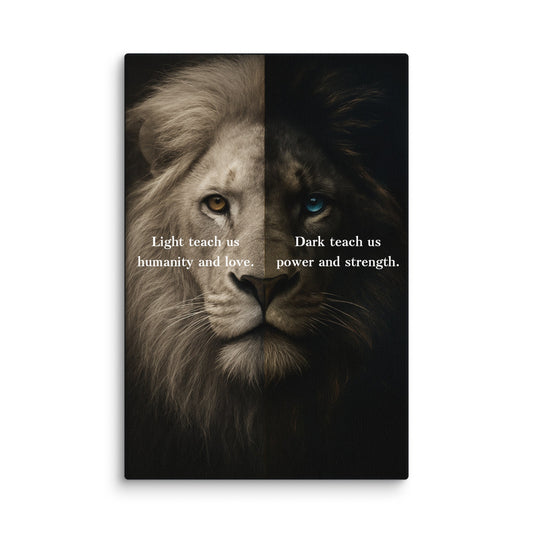 Light vs Dark - Ambitioncanvas.com