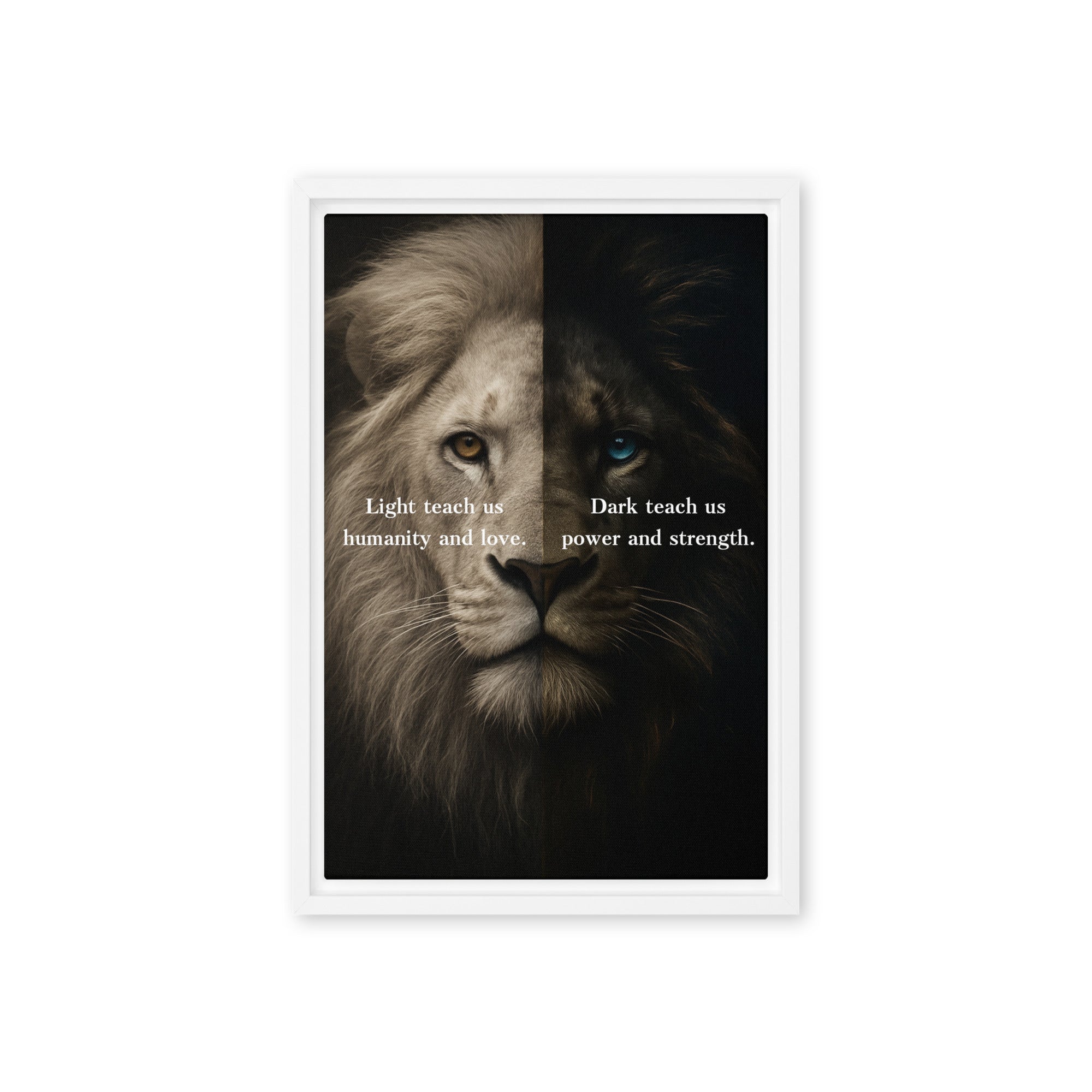 Light vs Dark - Ambitioncanvas.com