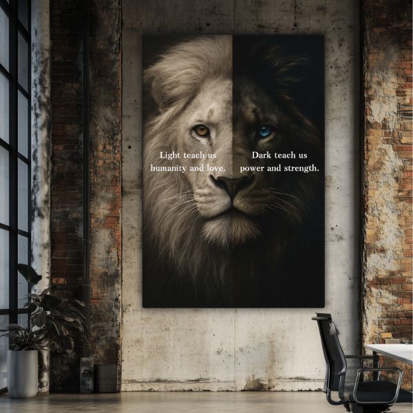 Light vs Dark - Ambitioncanvas.com