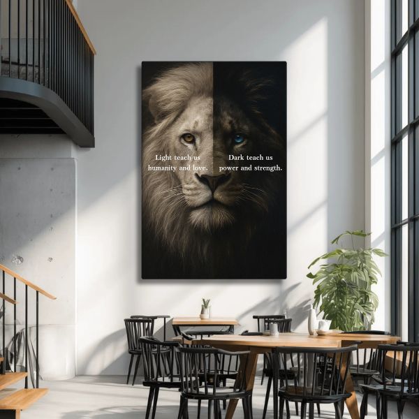 Light vs Dark - Ambitioncanvas.com