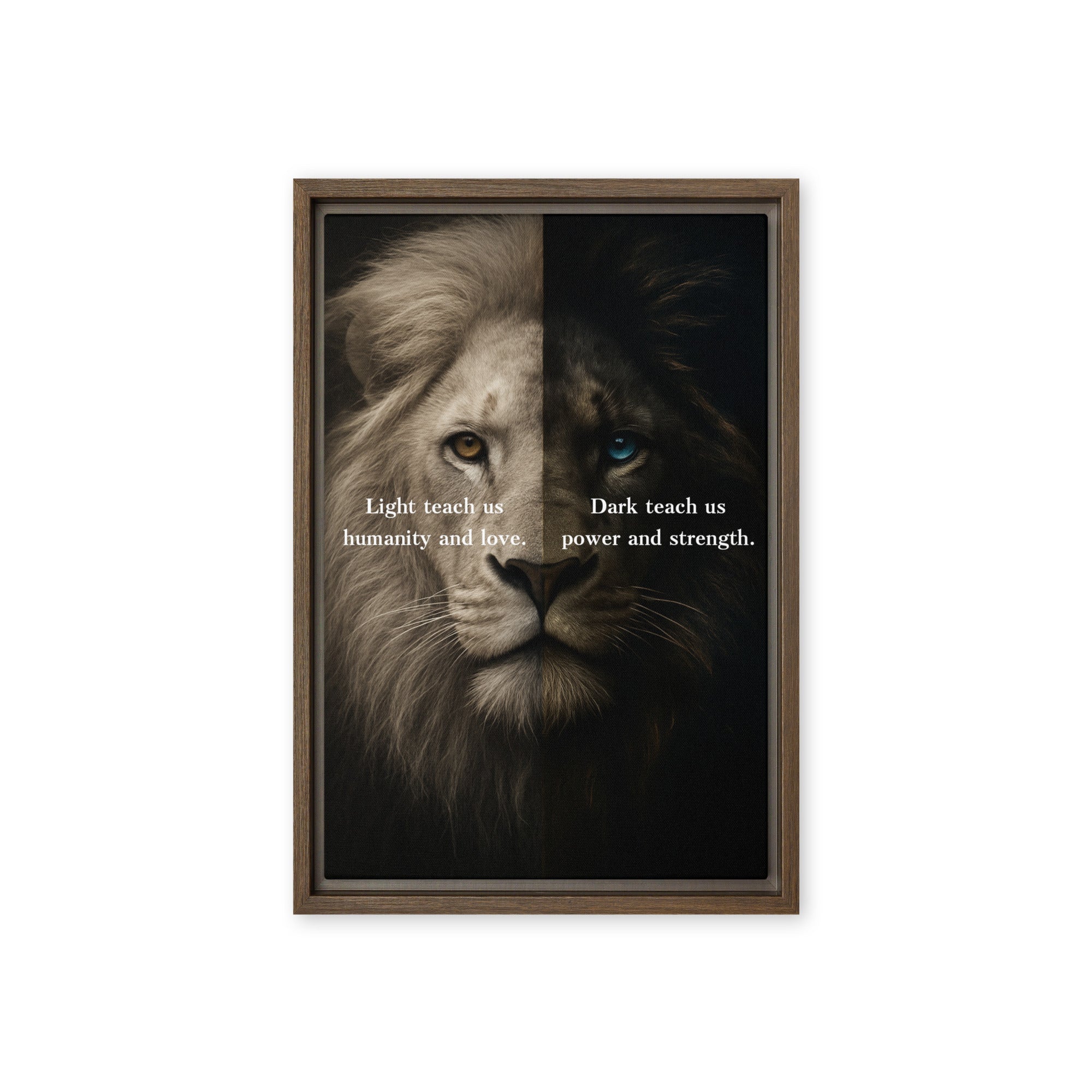 Light vs Dark - Ambitioncanvas.com