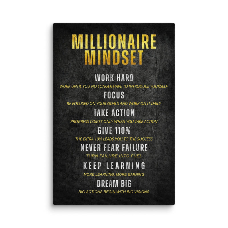 Millionaire Mindset - Ambitioncanvas.com