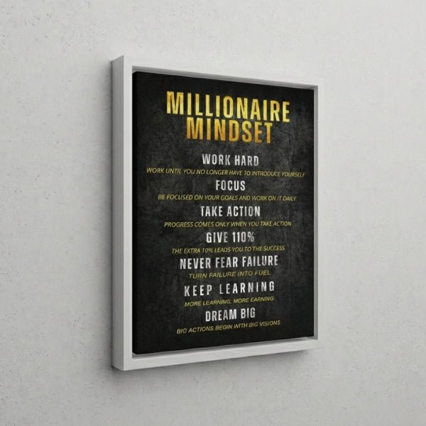 Millionaire Mindset - Ambitioncanvas.com