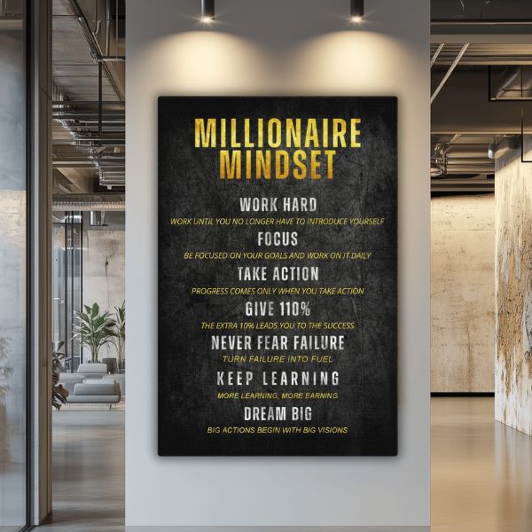 Millionaire Mindset - Ambitioncanvas.com