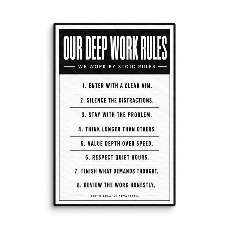 Our Deep Work Rules - Ambitioncanvas.com