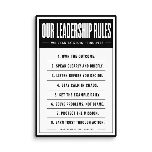 Our Leadership Rules - Ambitioncanvas.com