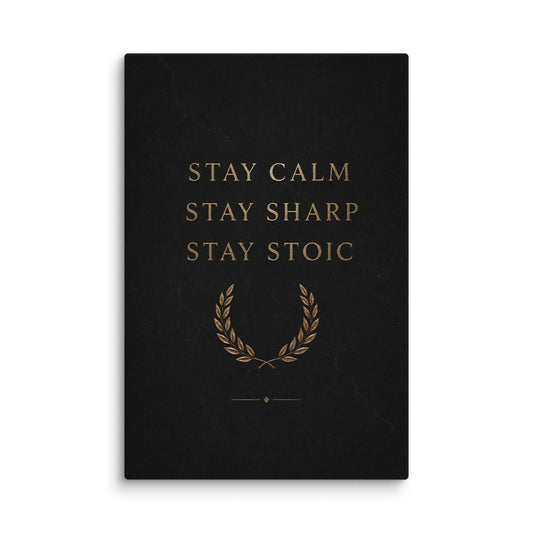 Stay Stoic - Ambitioncanvas.com
