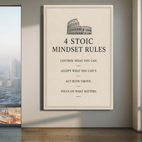 4 Stoic Mindset Rules
