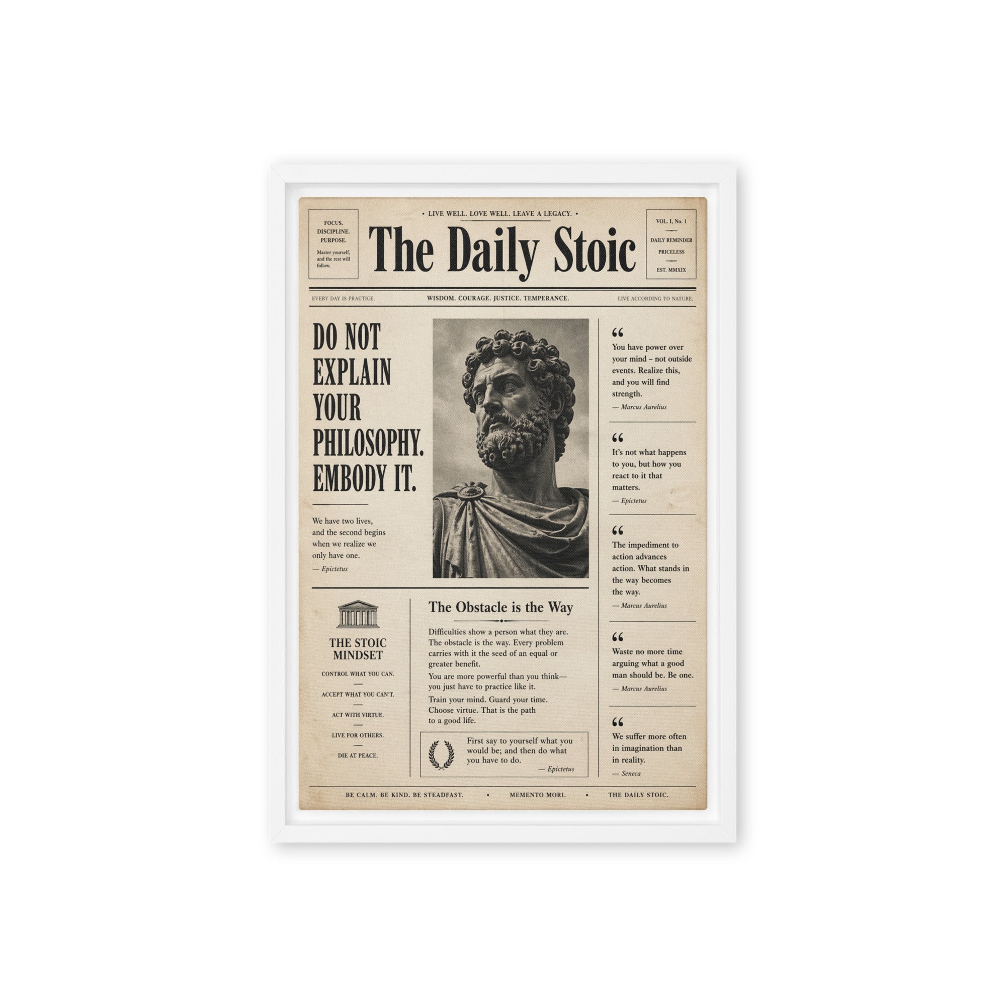The Daily Stoic - Ambitioncanvas.com