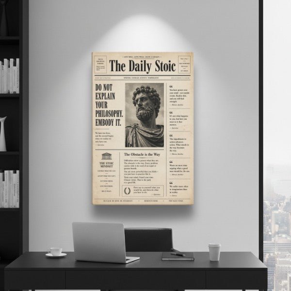 The Daily Stoic - Ambitioncanvas.com
