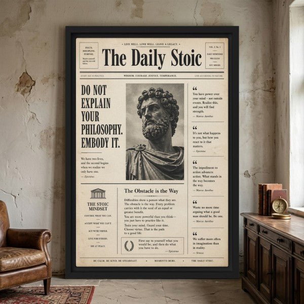 The Daily Stoic - Ambitioncanvas.com