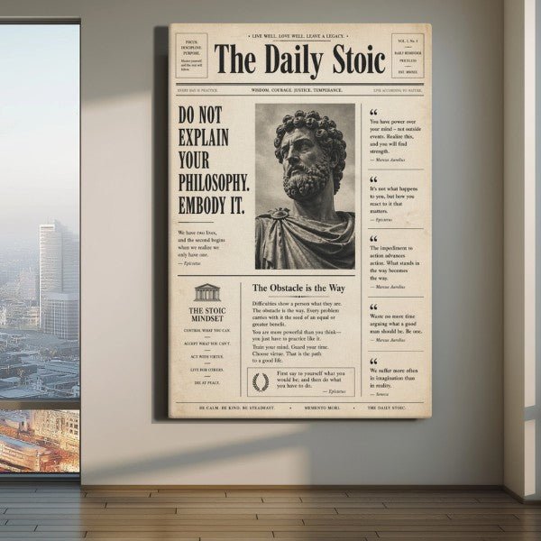 The Daily Stoic - Ambitioncanvas.com