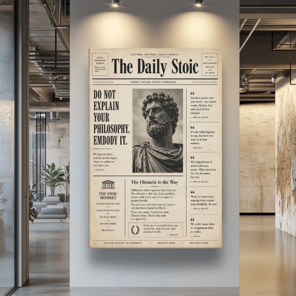 The Daily Stoic - Ambitioncanvas.com