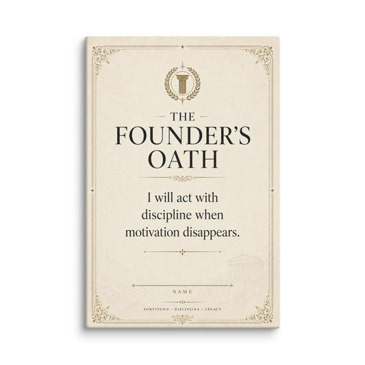 The Founders Oath - Ambitioncanvas.com